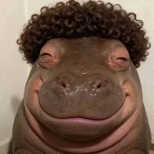 Ảnh meme hà mã pigmy bé bự đáng yêu dễ sợ