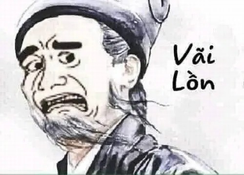 Meme hoang mang mô tả khoảnh khắc ánh mắt tròn xoe chưa hiểu chuyện