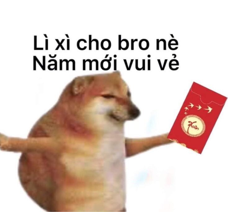 Meme xin lì xì hài hước 2