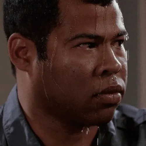 Ảnh meme anh da đen đổ mồ hôi ướt hết cả mặt