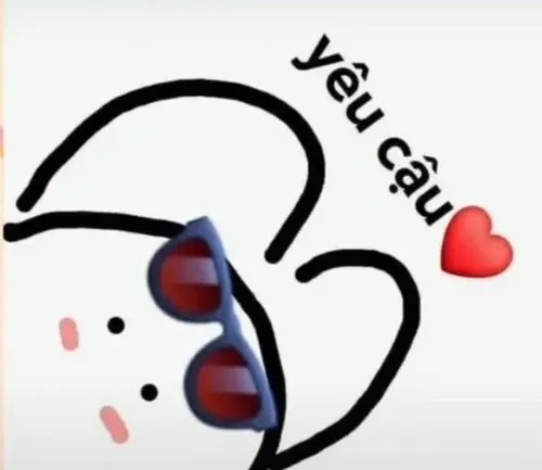 Meme lời yêu ngốc nghếch khiến người xem bật cười