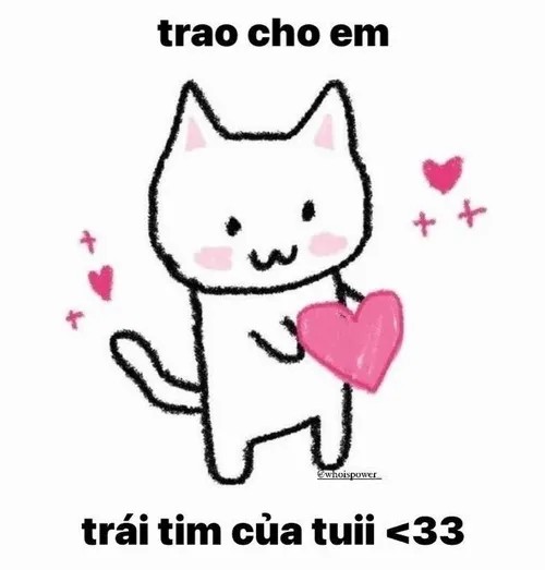 Meme tỏ tình hài hước dành cho hội đang yêu thầm