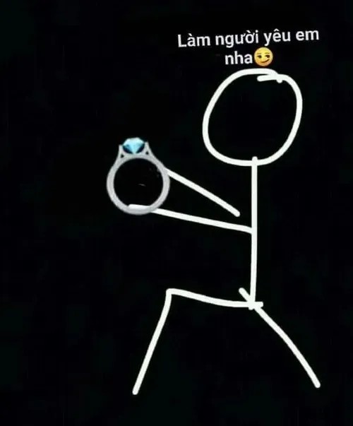Meme tỏ tình khi lấy hết can đảm nói lời yêu