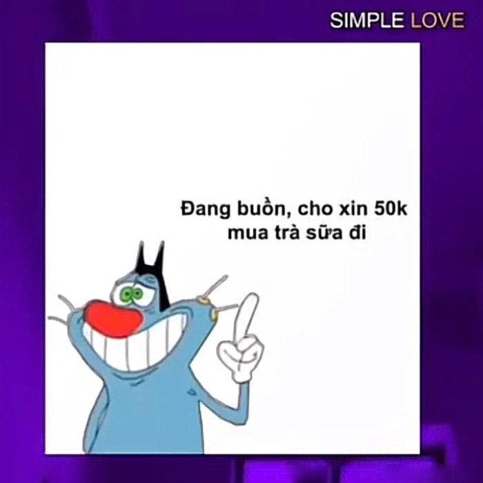 Cảm xúc nghèo bền bỉ meme xin tiền