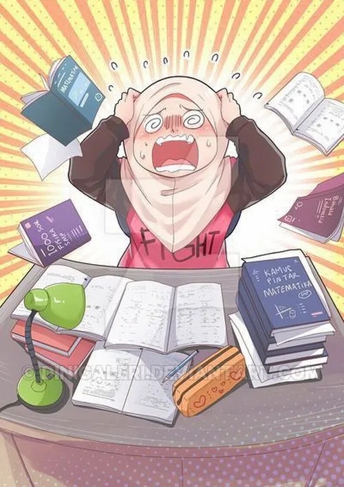 Hình troll dáng ngồi gục bàn tuyệt vọng
