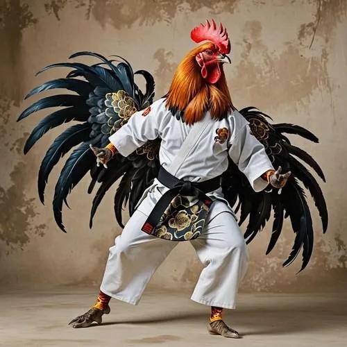 Hình chế vui gà như chiến kê