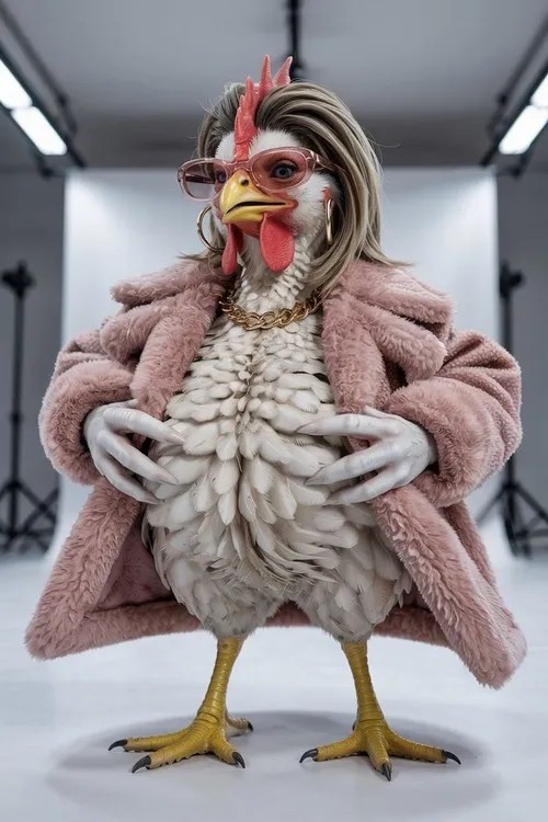 Meme chế gà bị gọi dậy giữa trưa