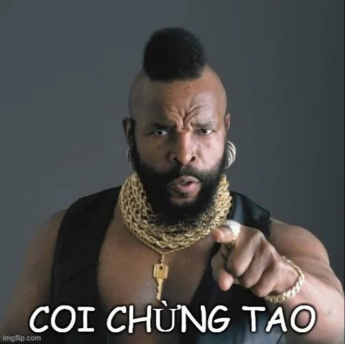 Ảnh vui coi chừng tao, biểu cảm vừa gắt vừa cute.