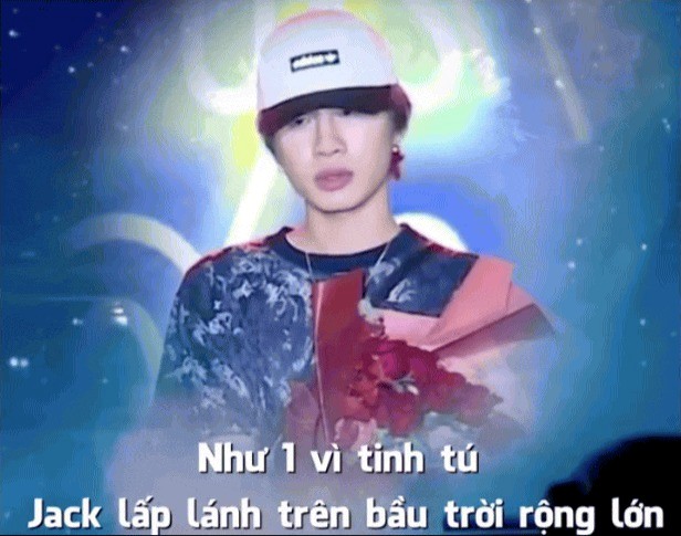 Biểu cảm "hạnh phúc" của Jack khi nhận được sự ủng hộ.