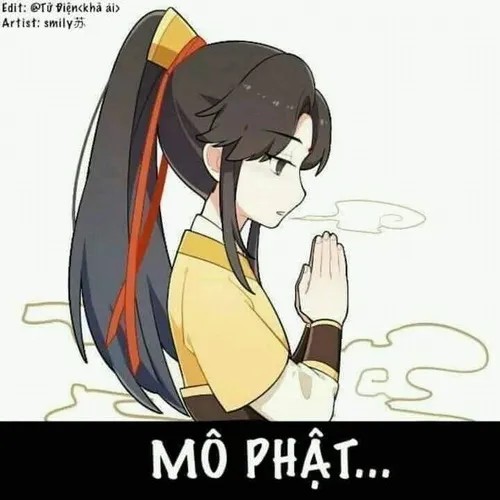 Ảnh chế kiểu “Phật ơi, con nhịn không nổi”.