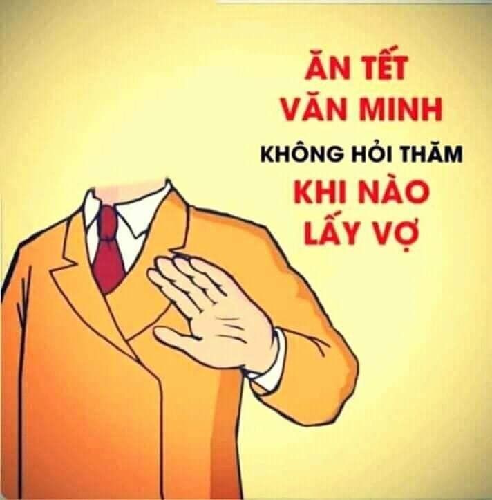 Meme câu hỏi khó ngày Tết