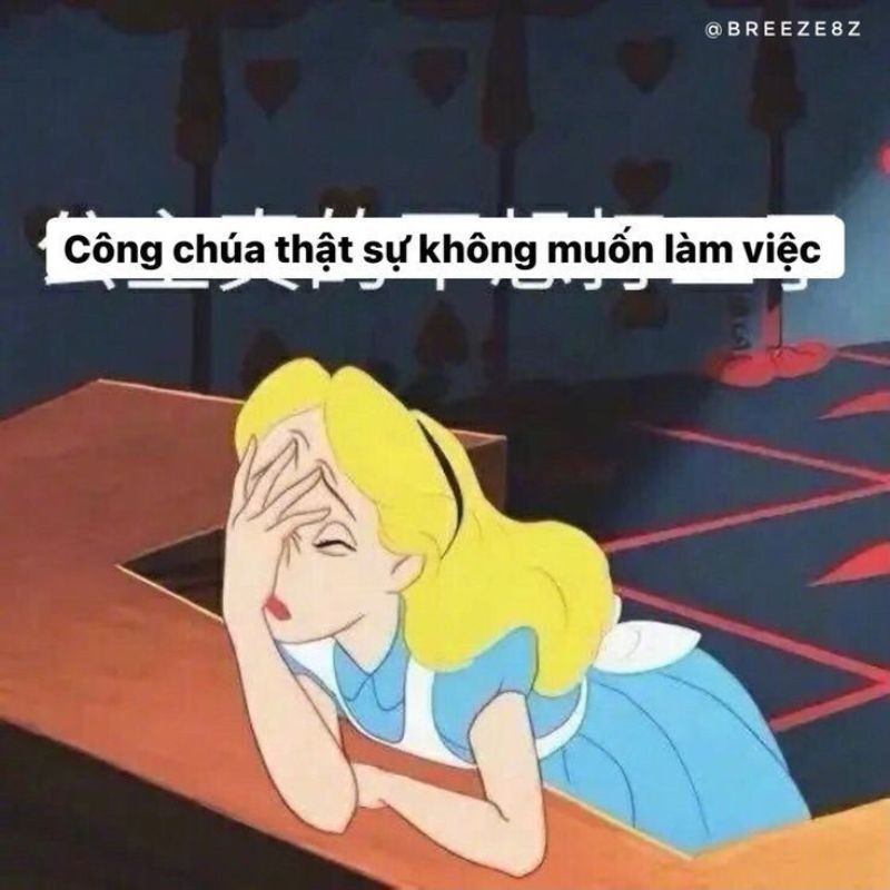 Từ chối làm việc meme cực hài