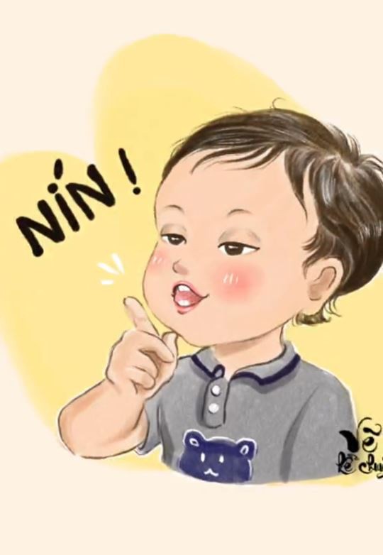 Nhiều fanpage vẽ lại biểu cảm của "em bé nín".